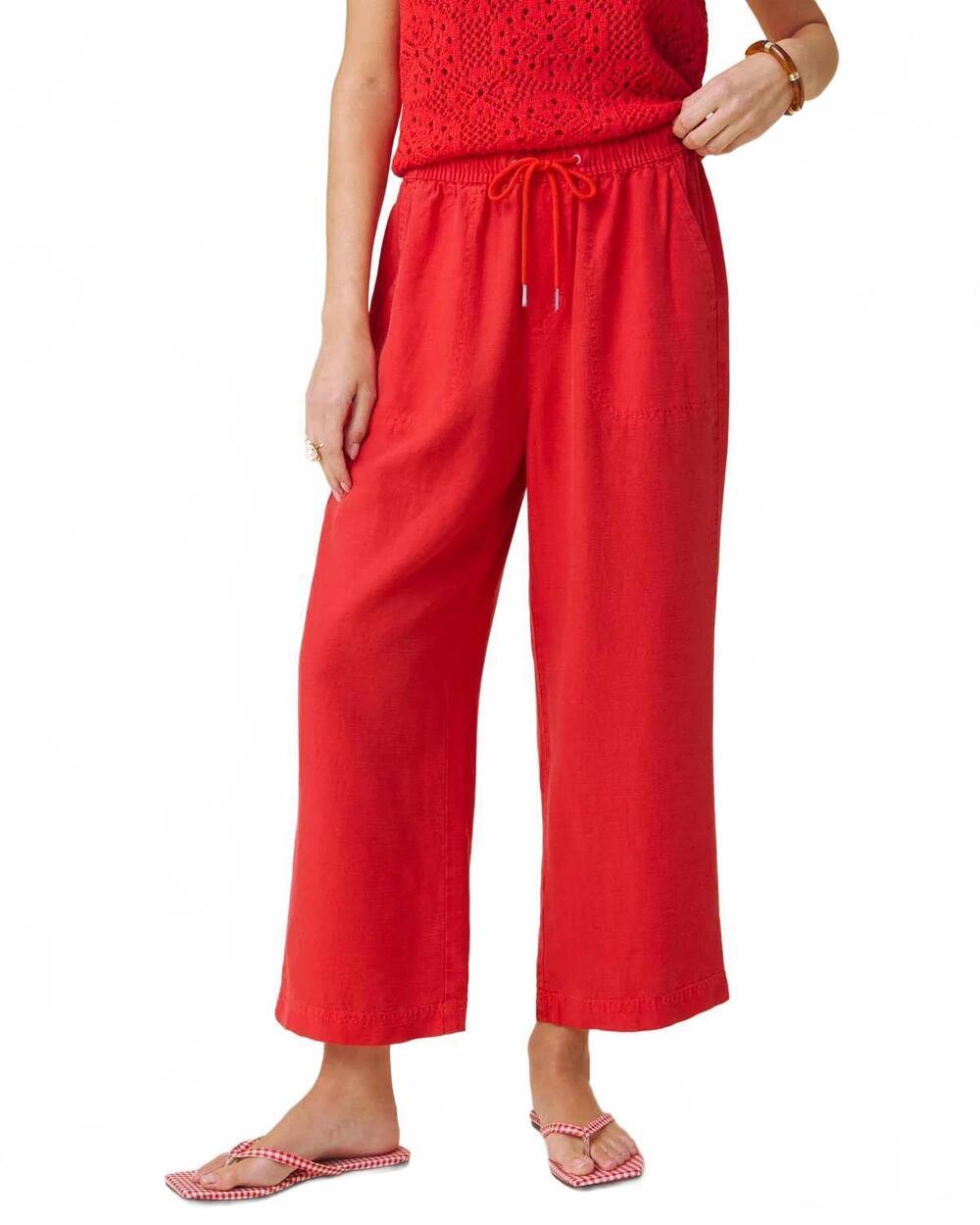 NEW SPLENDID angie crop wide leg pant in firework